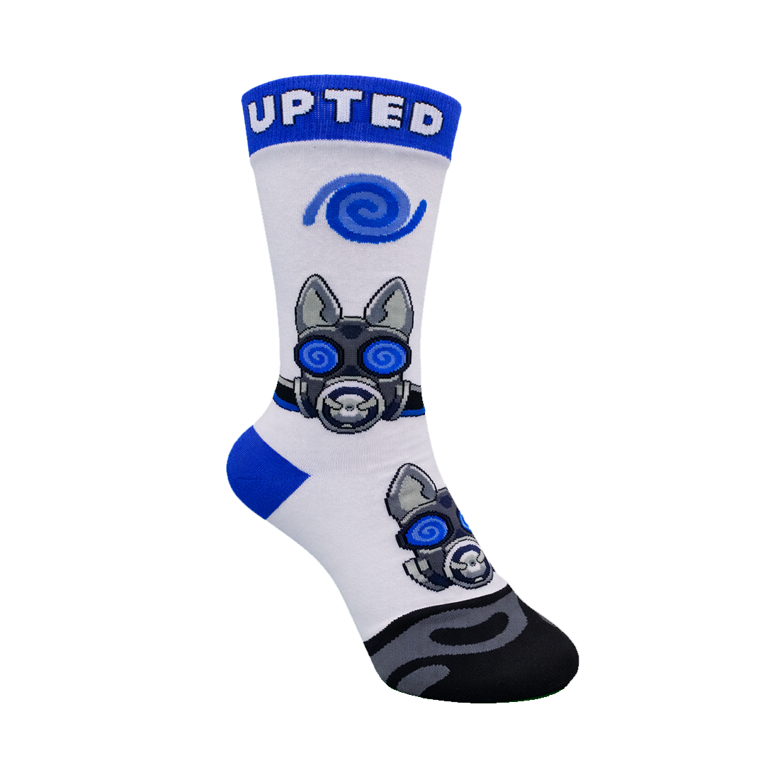 Socke Wolf transparent